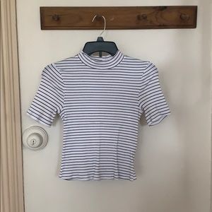 Wild Fable Crop Top White Striped